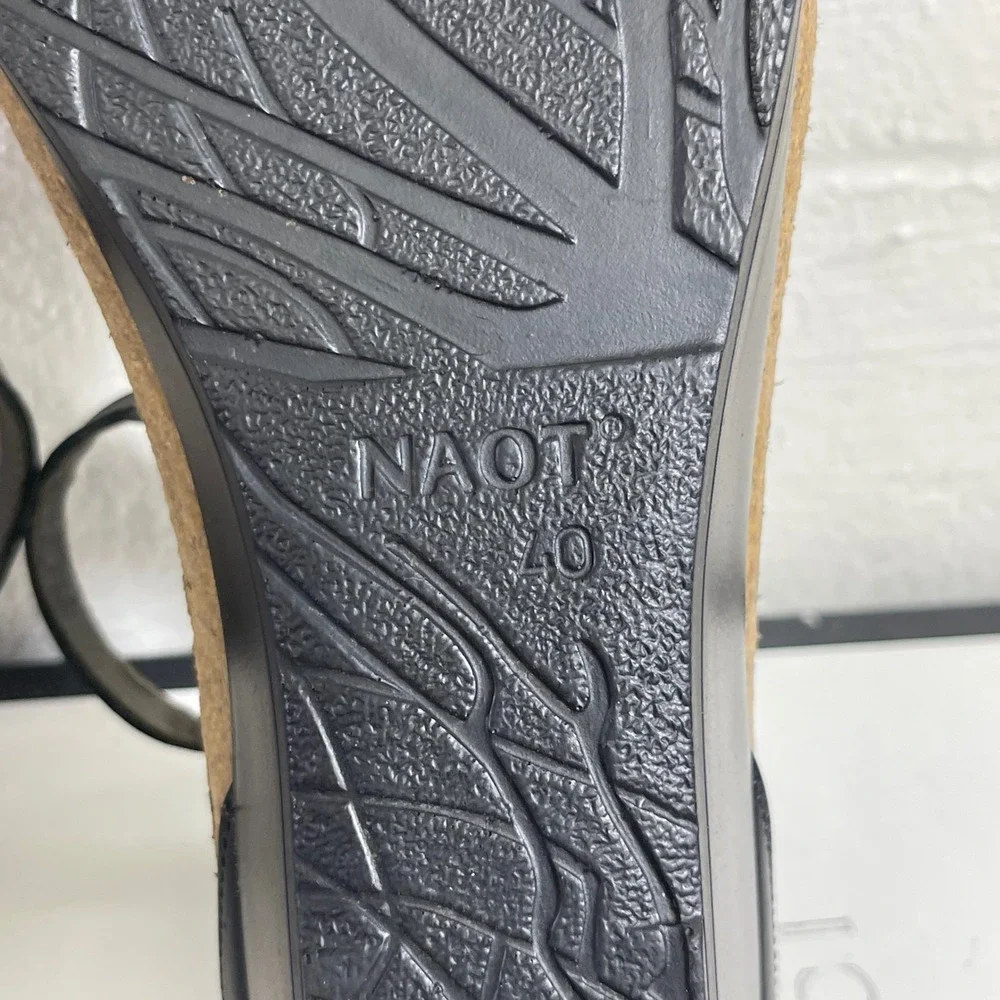 Naot black leather